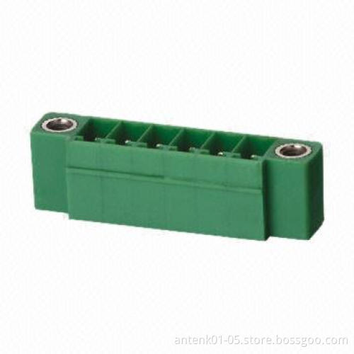 Pluggable Terminal Block with Mounting Screws, 3.5/3.81mm Pitch, 300V and 8A Current Rating